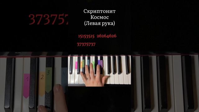 Скриптонит - Космос туториал #piano #пианино #скриптонит #космос смотреть онлайн