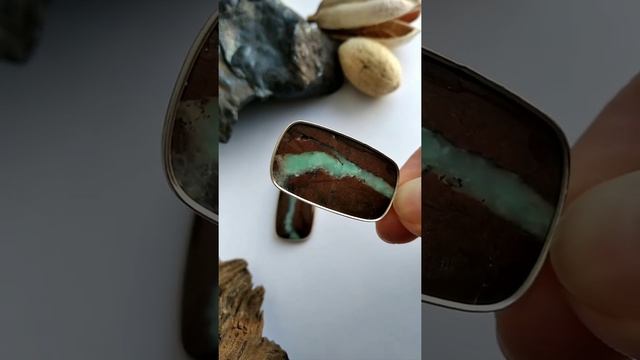 Серьги хризопраз в риолите, мельхиор, 4800₽ смотреть онлайн