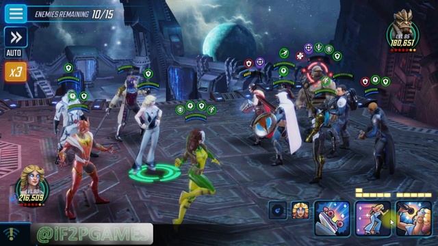 Famine (Rogue) Saga | Apocalyptic | All nodes 3* - Marvel Strike Force смотреть онлайн