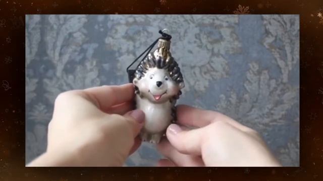 Елочная игрушка ручной работы "Ёжик с клубникой" смотреть онлайн