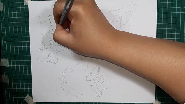 ตัวอักษรกราฟฟิตี้ (a-A) ep 91 / Sketch font graffiti a-A смотреть онлайн