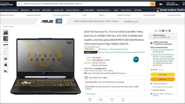 Best Gaming Laptops | Amazon Grate Indian Festival 2021 смотреть онлайн