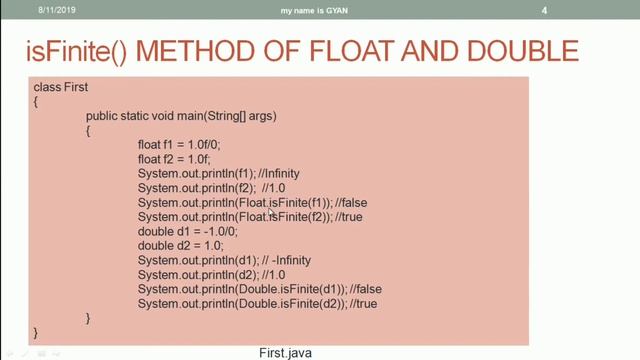 Wrapper Classes in Java | #49 | isFinite() Methods of Float and Double Wrapper Classes in Java смотреть онлайн