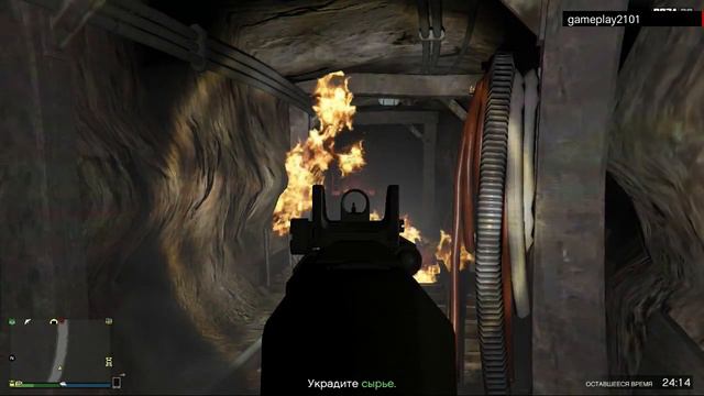 GTA 5 Украсть сырьё с шахты и доставить его в бункер смотреть онлайн