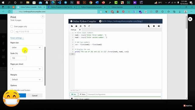 Online Python Compiler - Python Online Compiler - Online IDE Python смотреть онлайн