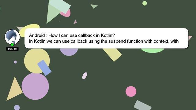 Android : How I can use callback in Kotlin? смотреть онлайн