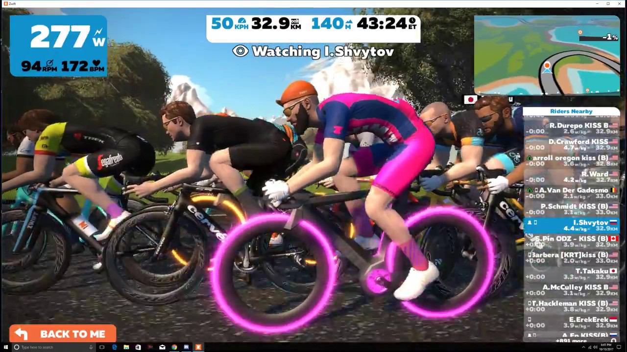 Zwift - KISS 10.10.2017 смотреть онлайн