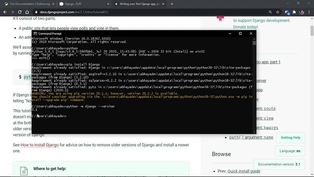 Python Django tutorials for beginners in malayalam||Setup workspace for django ||malayalam -1 смотреть онлайн