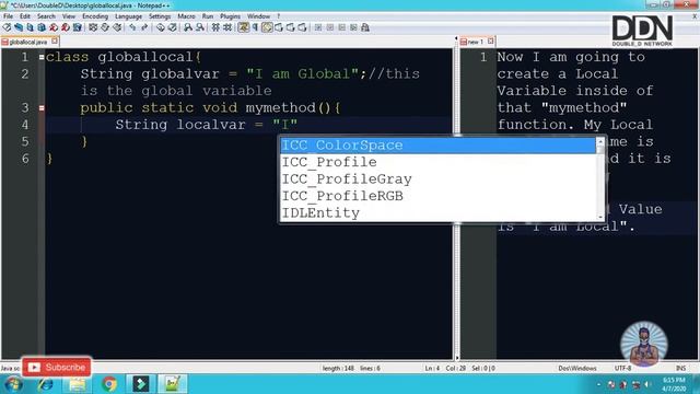 JAVA Variables (Global & Local Variables) [JAVA Basics - Episode #09] смотреть онлайн