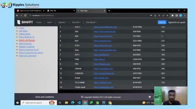 Java/ReactJS FSD-Banking Application Done By BTech Student смотреть онлайн