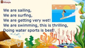We are sailing, we are surfing?. English song ? from Smiles 3 Module 7, p. 103, ex 24.