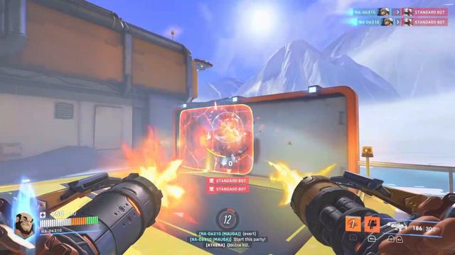 NEW Jet Black Mauga Skin Gameplay || Overwatch 2 смотреть онлайн