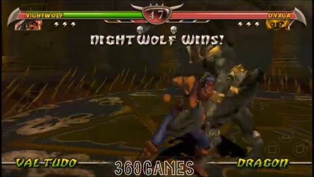 NIGHTWOLF VS ONAGA | MORTAL KOMBAT UNCHAINED PPSSPP GAMEPLAY смотреть онлайн