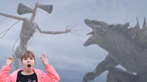 Сиреноголовый и Годзилла в реальной жизни.