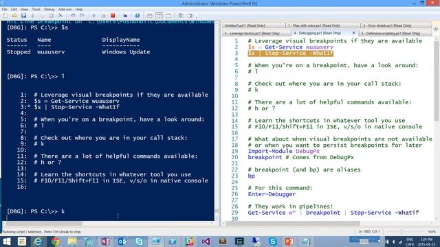 Debugging PowerShell смотреть онлайн