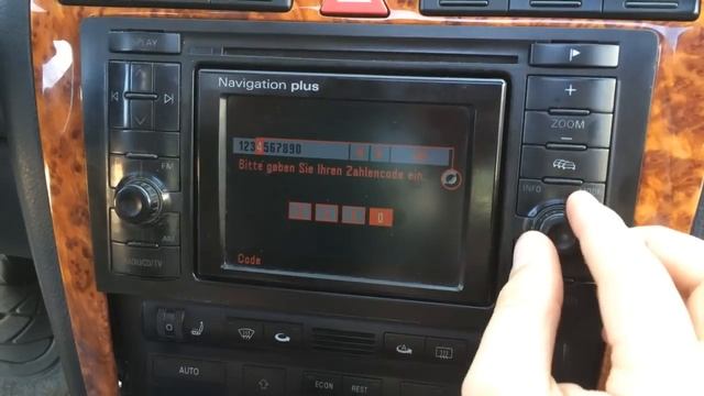 Input the code in the radio Audi A8 смотреть онлайн