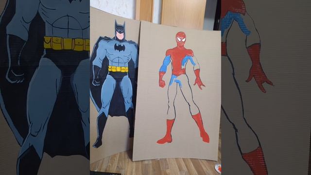 Фотозона ЧЕЛОВЕК-ПАУК. фотозона из картона. Photo zone SPIDER-MAN. photo zone made of cardboard смотреть онлайн