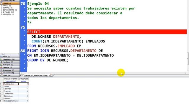 SISTEMAS UNI - ORACLE SQL - G3V19 - OUTER JOIN PARTE 1 смотреть онлайн