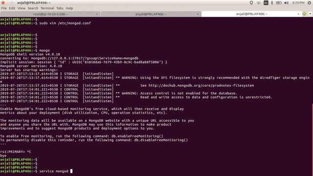 How to enable auth and create users in mongodb replica set [ Access Control in a Replica Set ] Part смотреть онлайн
