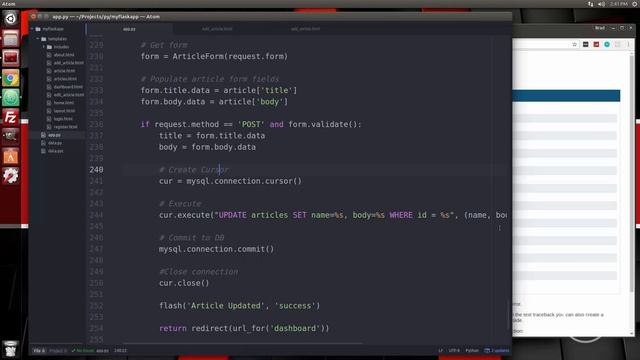 Python Flask From Scratch [Part 5] - Edit & Delete Articles смотреть онлайн
