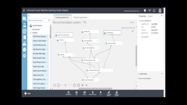 Training Recommendation System Using Microsoft Azure Machine Learning Studio смотреть онлайн