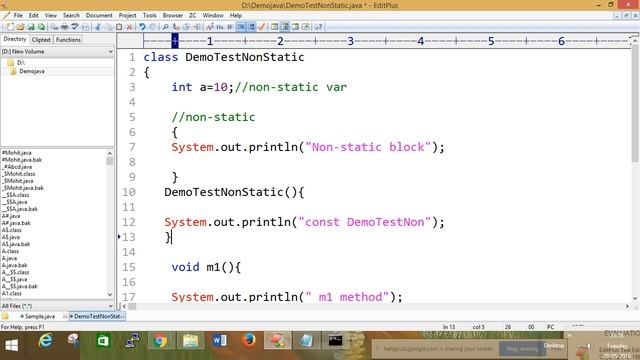 Non Static Member Execution flow Online Core Java Class part-15 смотреть онлайн