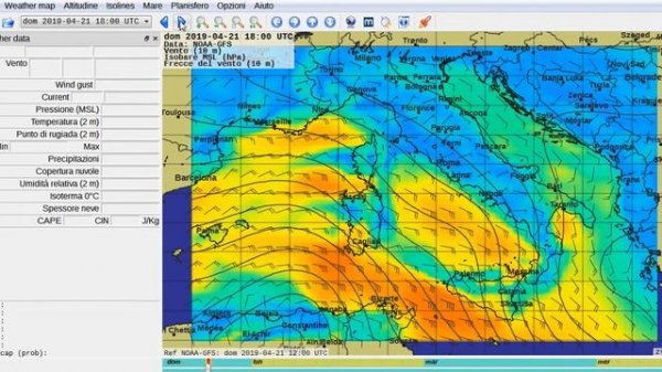 zyGrib - GRIB File Viewer  Weather data