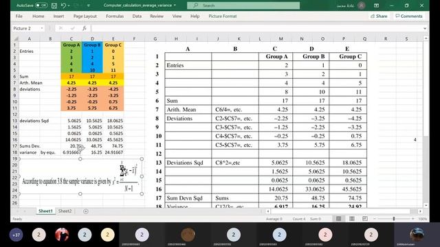 Mean, Variance, and Standard Deviation Using Excel смотреть онлайн