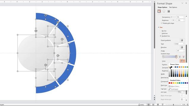 82.PowerPoint Tutorial 5 Step Circular infographic Presentation | Free Download смотреть онлайн