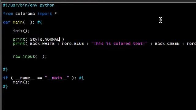 Python colorama 04 Style смотреть онлайн