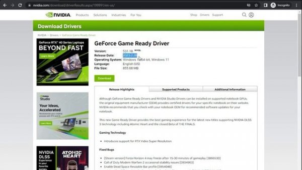 How to Download Driver GeForce RTX 2060