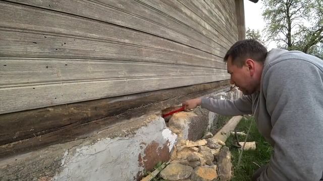 Ремонт фундамента деревенского дома. Часть 1. смотреть онлайн