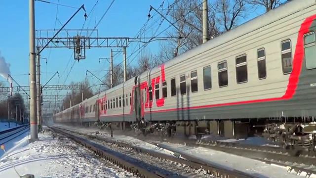 ЧС2к-593 с поездом №56 "Москва - Самара" смотреть онлайн