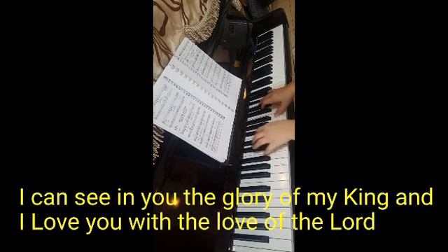 I Love You With The Love of The Lord lyrics chords and piano смотреть онлайн