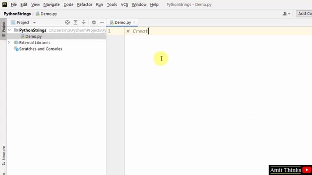 How to Create a String in Python | Amit Thinks смотреть онлайн