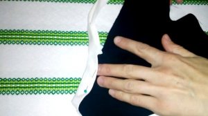 Обработка V-образной горловины косой бейкой. Processing V- shaped mouth