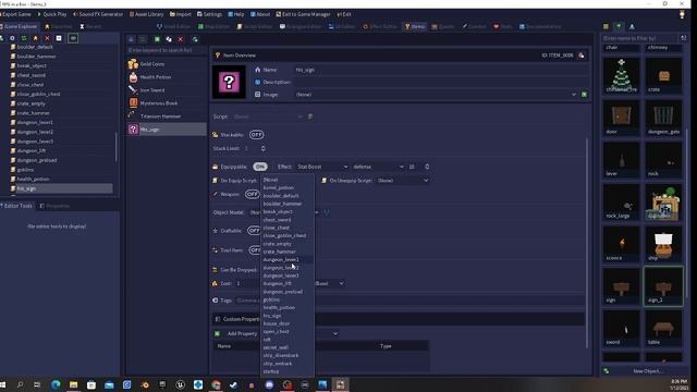 RPG in a Box tutorial working with custom widgets and equip something other then weapon смотреть онлайн