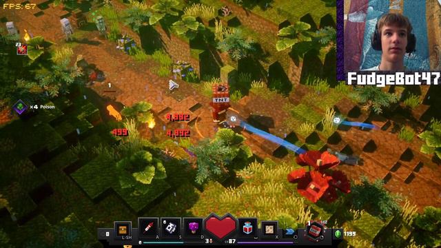 PLAYING MINECRAFT DUNGEONS DLC! смотреть онлайн