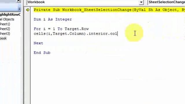 Highlight Active ROW/Col in Excel using VBA - Download files at ExcelVBASql.com! смотреть онлайн