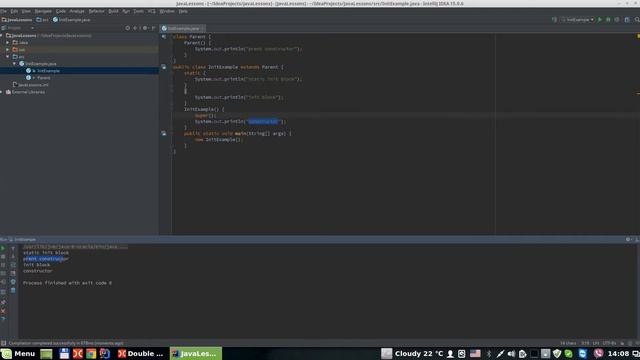 Урок Java 26: Блоки инициализации смотреть онлайн
