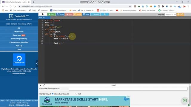 factorial of a number program in python telugu|factorial of a number in two ways in python telugu смотреть онлайн