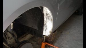 Lada Vesta 1G. Губка за передними подкрылками. Мое решение