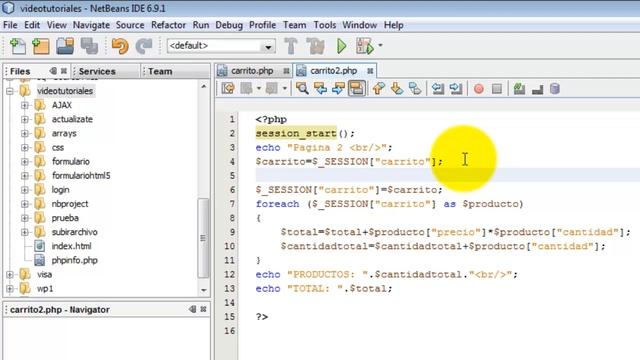 Tutorial: Carrito de la compra sesiones en PHP смотреть онлайн