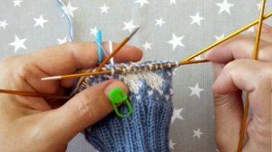 Жаккардовые носочки без стягивания узора.