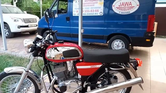 Новый мотоцикл Ява 350/640/157 " Retro", первый запуск ДВС. смотреть онлайн