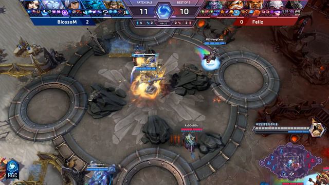 HGC 2018 KR – Phase 2 Week 2 - Team BlossoM vs. Feliz - Game 5 смотреть онлайн