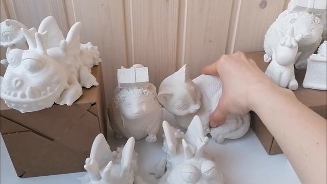 Фигурки из гипса для раскрашивания смотреть онлайн