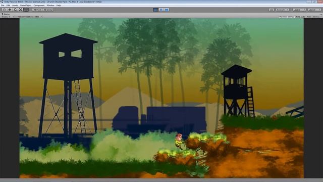Asset 2D Run & Gun anim Character Pack - example control смотреть онлайн