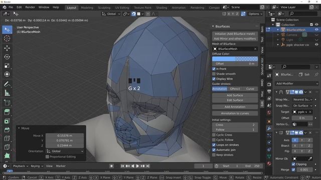 Bsurfacesでレトポ[Blender2.92.0] смотреть онлайн