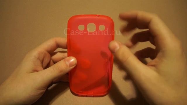 Красный силиконовый чехол для Samsung Galaxy S3 смотреть онлайн